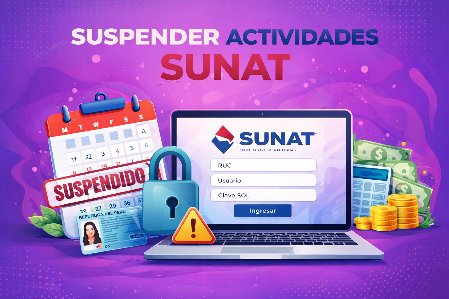 Suspender actividades en SUNAT Perú